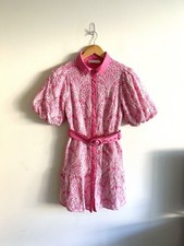 GINGHAM & HEELS Embroidered Dress - Size AUS 10/US 6