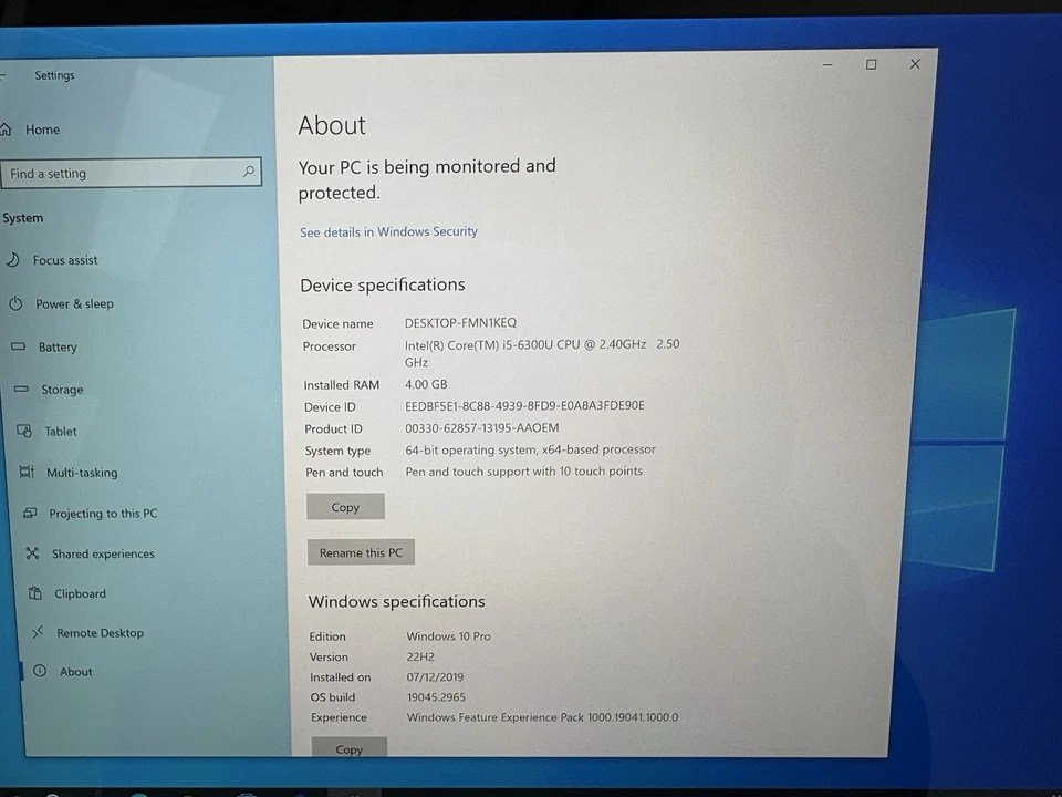 Microsoft Surface Pro 4 12" i5-6300 4GB RAM 128GB SSD Win 10 Pro No keyboard - Image 3 of 4