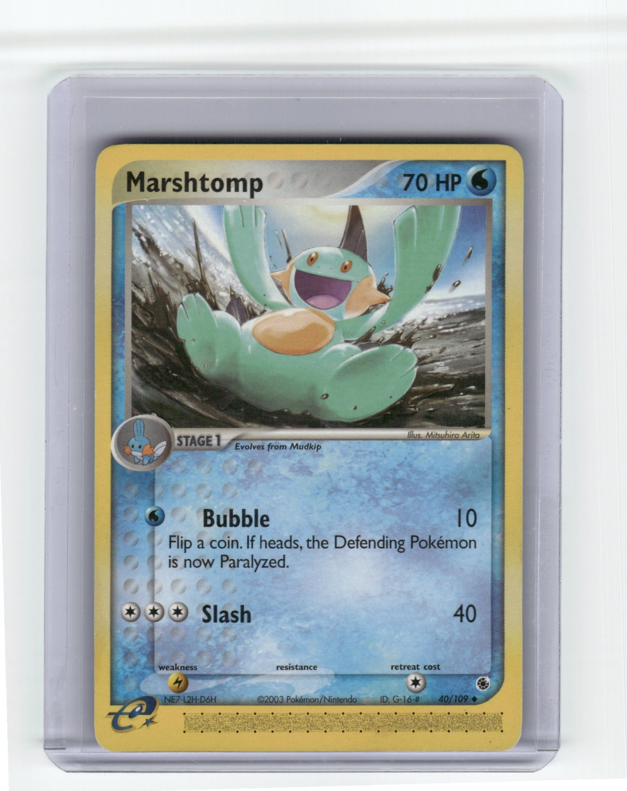 Marshtomp Ruby and Sapphire Uncommon Pokemon Near Mint or Better