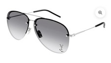 Saint Laurent Sonnenbrille Classic 11 Silver Metal