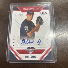 2020 Panini USA Baseball Stars &Stripes-16u Signatures Blaise Grove #16U-BG /170