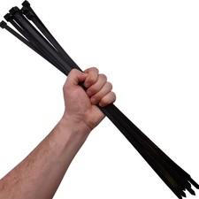 Extra Long Strong Cable Ties 530mm x 9mm Thick Heavy Duty 21" Zip Fasteners x100