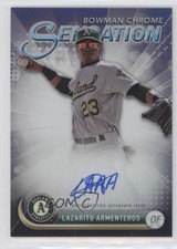 2017 Bowman Chrome Sensation 30/99 Lazaro Armenteros Lazarito #CSA-LA Auto z5b