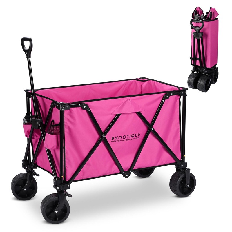 Byootique 225L Large Capacity Folding Wagon Collapsible Cart for Camping