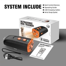 Dog Training Collar USB Rechargeable-3C Smart Ultrasonic Bark Deterrent Device