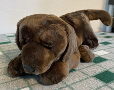 Vintage Animal Alley Chocolate Brown Lab Labrador Retriever Dog Plush Excellent