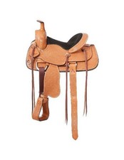 Tough 1 Western Saddle Hawkin Youth Roper 21 LBS 12" Light Oil RK1242