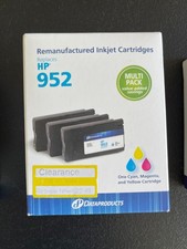 Cyan/Magenta/Yellow 3-Pack Standard Ink Cartridges - Compatible with HP 952 Ink