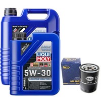 MotoröL Set High Tech 5W-30 Liqui Moly 6 Liter + ÖLfilter FüR Smart Forfour 1.5