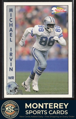 #ad #ad Michael Irvin 1992 Pacific #65 Dallas Cowboys $1.50