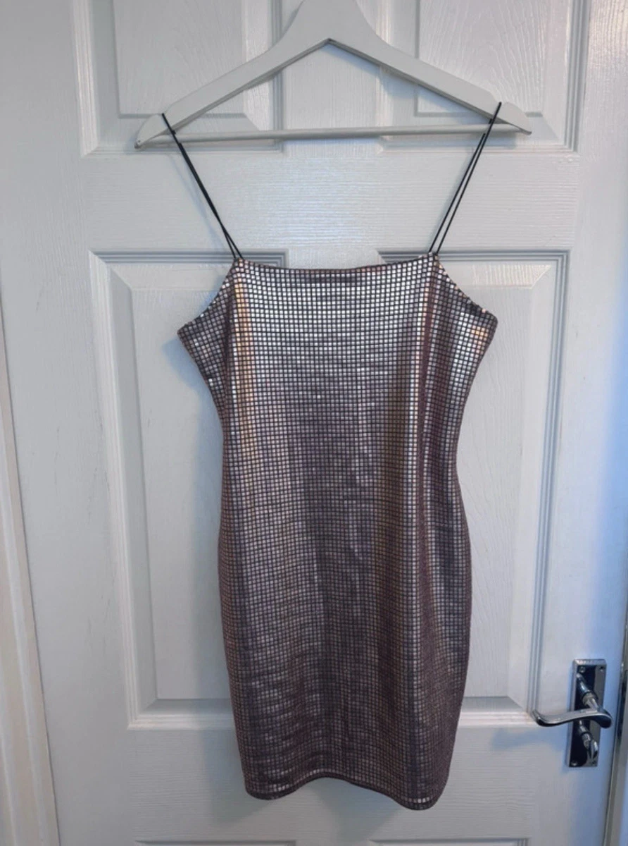 princess polly baby blue dress Topshop sequin strappy mini dress in black – On Sale Now with Up to 45% Off main image 1