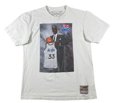 Mitchell  Ness Shaq T Shirt Mens Medium White Orlando Magic NBA Draft Day