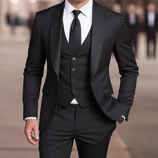 Fashionable Casual Mens Three-Piece Suit Set
