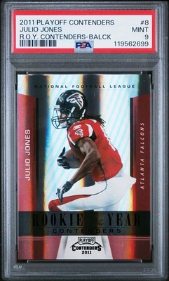 2011 Playoff Contenders Julio Jones RC Black SSP /50 PSA 9 POP 1 *NONE HIGHER! 
