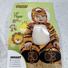 Spirit Lil' Tiger Infant Halloween Costume Size 0-6 Months C26
