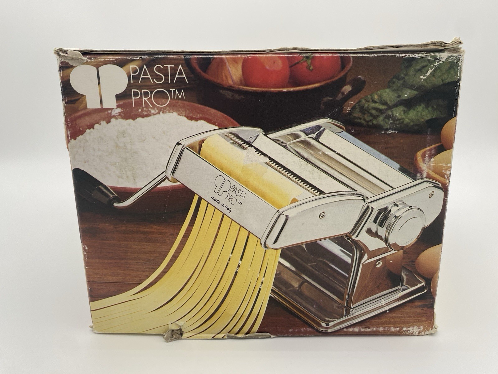 Pasta Pro 150 Pasta Machine w/ Spaghetti & Fettucine Attachment - VTG 1983