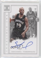 2017-18 Panini Impeccable Indelible Ink Holo Silver 35/49 Sam Cassell Auto 5w7