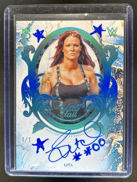 2025 Topps Royalty WWE Lita Golden Hall Auto Platinum #1/1