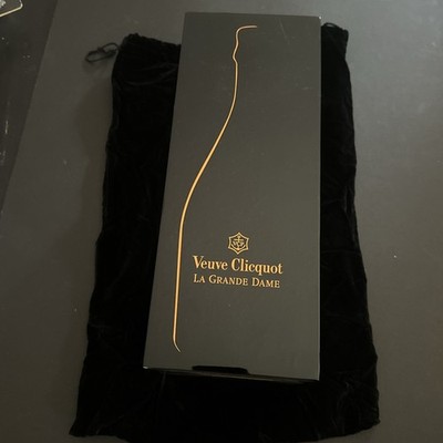 Veuve Clicquot Champagne La Grande Dame Beautiful Storage Box -  Black & Orange 