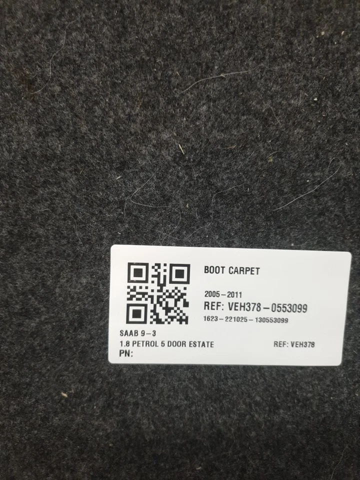 Saab 9-3 2005-2011 BOOT CARPET  - Image 2 of 4
