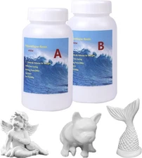Polyurethane Casting Resin 32oz 2-Part and Hardener Kit Set DIY white 