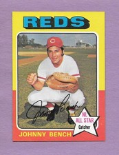 1975 Topps #260 Johnny Bench HOF Reds very sharp colorful High-Grade