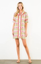 THML Puff Sleeve Floral Petal Dress with pockets - MEDIUM NWT