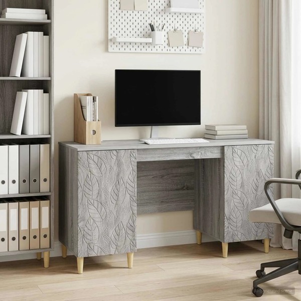 Schreibtisch Sonoma-Grau 142,5 X 50 X 75 Cm Holzwerkstoff-image