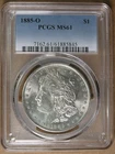 $1 1885-O Morgan Silver Dollar PCGS MS61 New Orleans Mint * AvenueCoin