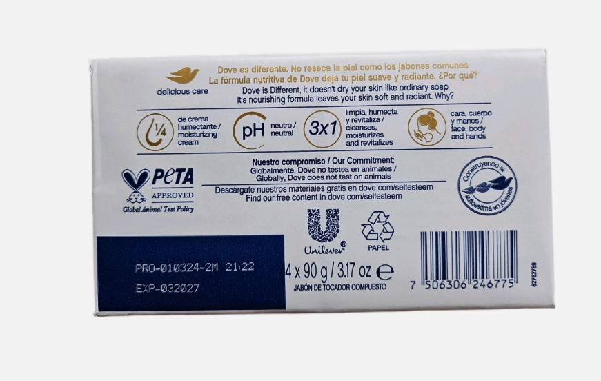 Savon Relaxant DOVE Au Lait De Coco Et Jasmin - Lot De 2 - 90g Chacun - Neuf