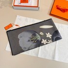 Hermès Black Silk Square Scarf with “Eternal Bouquet” Print 35x35in — photo 5