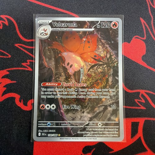 The Pokémon Company Volcarona 100/086 Sv: Black Bolt Holo Illustration Rare ENG