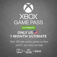 Xbox Game Pass Ultimate – 1 Month US Only – Non Stackable for Existing Users