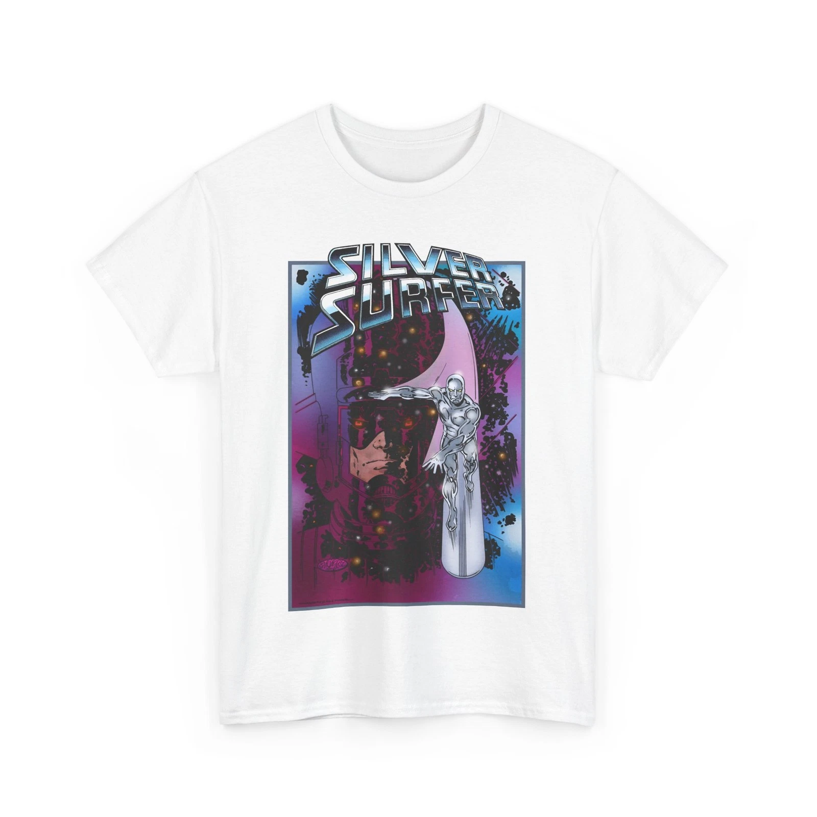 Silver Surfer & Galactus T-Shirt - John Byrne Art - Marvel Comics
