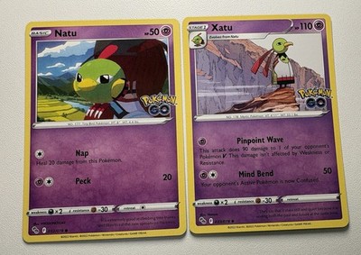 Pokémon Natu & Xatu Evolution Set - Pokémon GO - Englisch