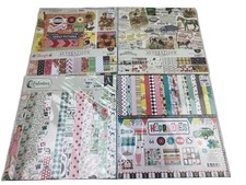 Authentique  Echo P Scrapbook Paper Cheerful, Homestead, Retro Vintage 12"x12"