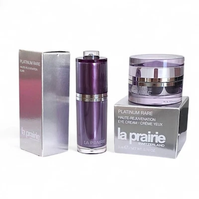 LA PRAIRIE Platinum Rare Haute Rejuvenation eye cream 3ml & elixir 5ml