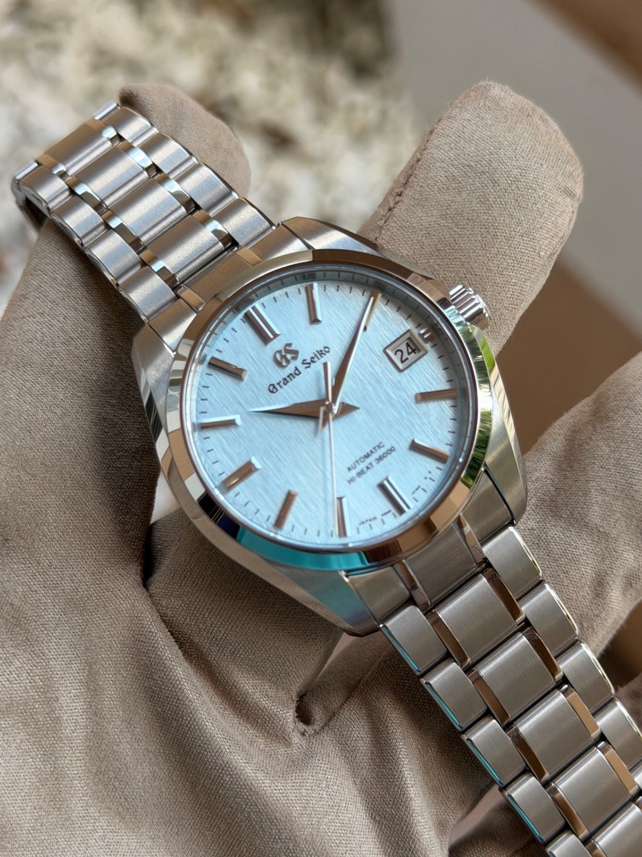 Grand Seiko Heritage Collection 40mm Icefall Blue Titanium SBGH349
