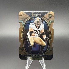 Panini Select Prizm Rookie Trevor Penning Saints Football Card #29/149 Concourse