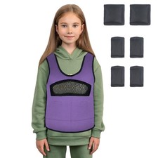 Compression Vest for Kids Medium, Ages 5 to 9 Weighted Vest for Kids Including