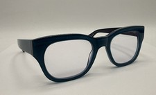 Frances Valentine Miklos Reading Eye Glasses 1.50 Caddis Clear / Blue NIB