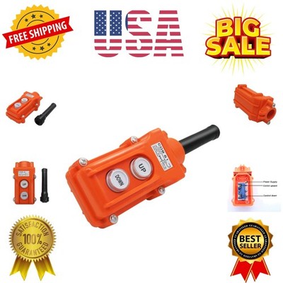 Rain Proof Up-Down Switch Control Station, Crane Pendant Hoist Push Button Sw...