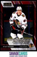 2023-24 O-Pee-Chee Platinum Marquee Rookies MATTE PINK Wyatt Kaiser RC #246