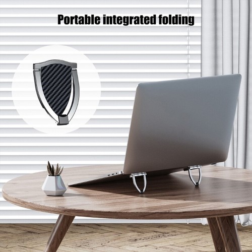 Aluminum Alloy Laptop Stand 2PCS, Adjustable Notebook Holder Invisible for Desk - Afbeelding 7 van 8