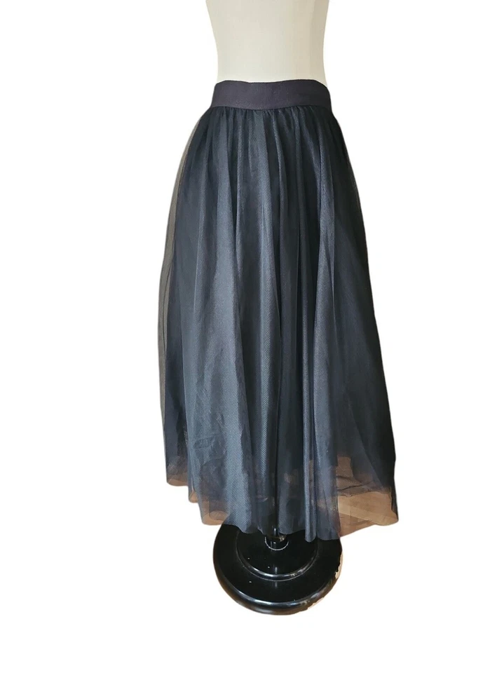 Bailey 44 Falda Midi de Tul para Mujer L Ballet Caprichoda Completa Negra Oscura Romántica Foto 4 de 4