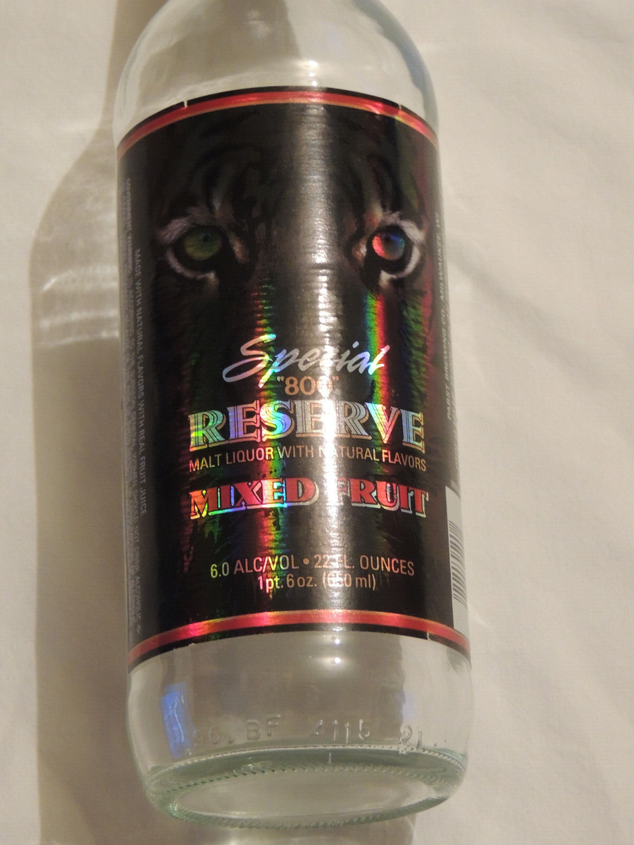 1- 22 OZ OUNCE GLASS BOTTLE OLDE ENGLISH SPECIAL 800 RESERVE MIXED