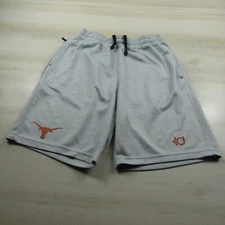Texas Longhorns Shorts Mens Medium Gray Nike Drifit Durant KD Swoosh Basketball