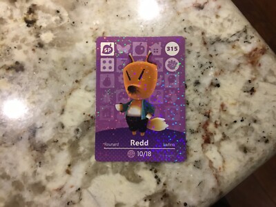 Carta amiibo - Animal Crossing - Rounard / Redd - #315 - Nuova - EUR