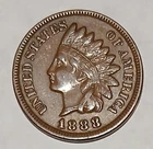 1888 INDIAN HEAD CENT (EXTREMELY FINE PLUS DETAILS) (YOU GRADE)