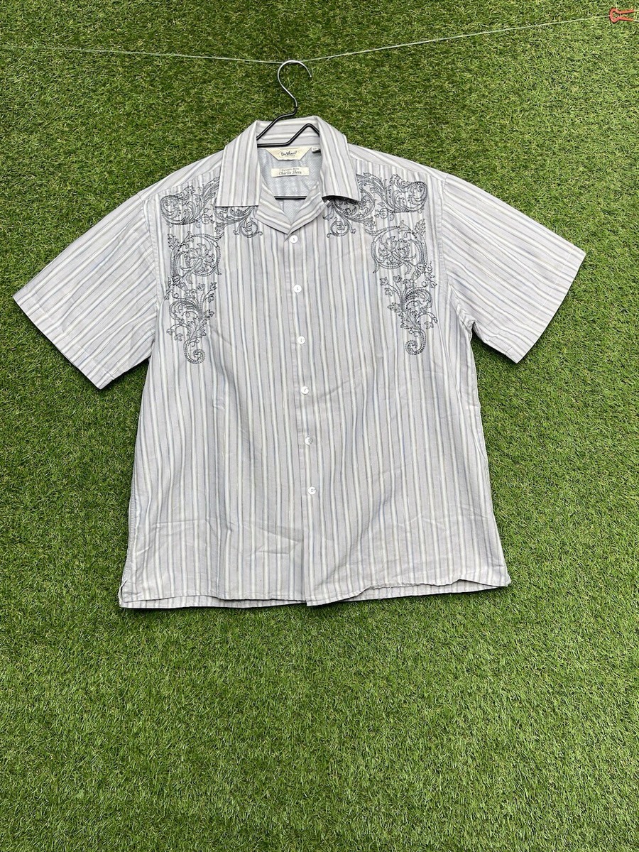 Da Vinci Charlie Sheen 半袖シャツ XXL Da Vinci Signature Series Charlie Sheen Mens Shirt Size XL